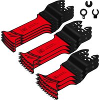 3/10/12PCS Oscillating Saw Blades Arc tech Bi-Metal and Japanese Teeth Multitool Blades Precise Cut For Wood,Plastic,Nails,Metal