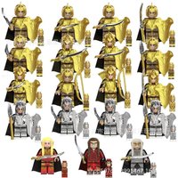 MOC set Nordo elf guard medieval soldiers strong orcs assembled building block people