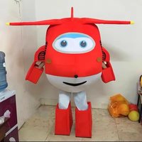 Super Wings Mascot Costume Anime Catoon Character Plane/Car Air Adult Walking Clothes Halloween Christmas Party Fancyb Birthday