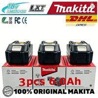 Oryginalny akumulator Makita BL1860 18V 6AH do elektronarzędzi, akumulator litowo-jonowy zamienny LXT BL1850 BL1840 do wkrętarek 18V z BMS TPCELL 18V