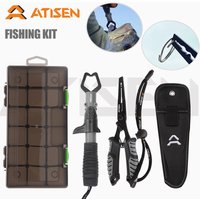 Pince à lèvres de poisson en acier inoxydable pour homme, outil de préhension, porte-poisson, version arc-en-ciel, poignée TPR