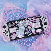 Śliczny przełącznik oled Anime Wygląd gry Etui ochronne NS Switch Lite Przezroczysta twarda skorupa Odpowiednia dla Nintendo Switch Oled