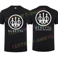 2025 Men T Shirt Casual Berettas Firearms Gun Logo T-shirt Graphic Summer Sports Tops Short Sleeves 100% Cotton S-3XL Cool Tee