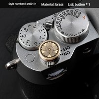 Bronze Camera Shutter Button Suitable for Canon Fujifilm X100V X-T4 X-T3 X-E4 X-T50 X-T30 Nikon Panasonic Olympus Pentax Leica