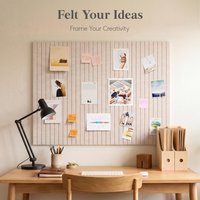 Q 6 PCS Felt Wall Tiles,Cork Bulletin Boards,for office, home and classroom Decoration, felt notice boards