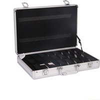 High-Grade Display Storage Men Women Box Watch Case 6/10/12/24 Slots Aluminum Watch Storage Display Box