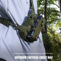 Tactical Waist Bag Outdoor Multifunctional Mobile Phone Messenger Chest Bag Camping Mountain Climbing Cycling Water Bottle Bag