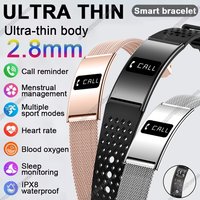 2026 Men Women Ultra Thin Smart Bracelet Heart Rate Sleep Monitor Waterproof Sports Fitness Tracker Smartwatch For Android iOS