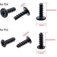 10pcs Screw for PS4 PS5 Gamepad Outer Shell Cross Screw for SONY PlayStation 4 PlayStation 5 Wireless Gamepad Screw Repair Parts