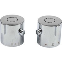 Replacement Shower Control Handle Pair with Thermostatic Temperature Indications Suitable for SMA Bath Mixer Valve