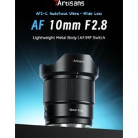 7artisans APS-C 10mm F2.8 Autofocus Mirrorless Camera Lens for Humanity Photography with Sony E Nikon Z Fujifilm XF Mount