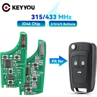 KEYYOU Circuit Board Electronic For Chevrolet Malibu Cruze Aveo Spark Sail Opel/Vauxhall 2/3/4 BTN 315/433MHz Car Remote Key