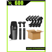 604 602 614 Mic Drum Cardioid Musical Instrument Dynamic Wired 600 Microphone Set Kit for Kick Bass Tom Snare Cymbals E608