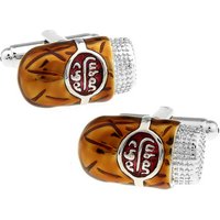 iGame Cigar Cuff Links Brown Color Puritano Design Quality Brass Material Cufflinks For Men