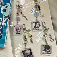 Blue lock keychains volume 4 anime character, anime gift, bag charm Y2K handmade