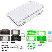 DIY Repair Full Housing Shell Cover for Nintendo DS Lite, Transparent Clear Replacement DIY Case Button for NDSL - Clear Series