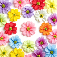 20/50Pcs Daisy Artificial Flowers Heads for Wedding Bride Decoration Silk Fake Flower Home Decor DIY Craft Gift Accessories