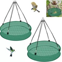 Hummingbird Feeders for Outdoors Squirrel Proof Finch Feeder Heavy Duty Spill Proof Catcher Tray Outdoor Decor for Backyard