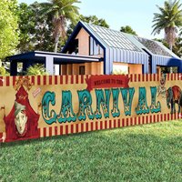 Welcome To The Carnival Yard Banner Circus Carnival Party Supplies Decoration Birthday Carnival Party Decoration Welcome To The
