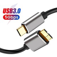 USB 3.0 Type C to Micro B Cable for External Hard Drive HDD Data Sync and File Transfer For Toshiba Seagate WD Lenovo PC Laptop