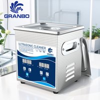 Granbosonic Ultrasonic Bath 1L 120W with Degas Heater Timer Digital Display Ultrasonic Cleaner Ultrasound Home Appliances