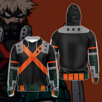 Bandai Midoriya Bakugo Todoroki Top 3 My Hero Academia Uniform Boys Girls Zip Up Hoodies Soft Comfy Relaxed-Fit Autumn Winter