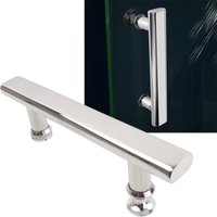 225mm Stainless Steel Shower Door Handles Glass Door Knobs Pull Handle For Shower Enclosures Home Hardware
