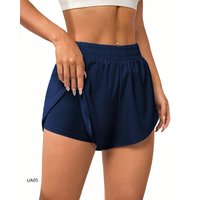 Women's 2-in-1 Flowy Quick Dry Athletic Running Yoga Gym Sport Shorts for Fitness Daily Wear Summer Essential Loose Fit