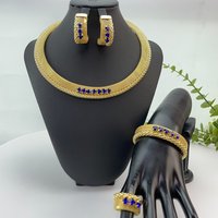 Fashion Jewelry Sets for Women African Nigerian Bridal Wedding Costume Jewelry Party Necklace Gift FHK29199