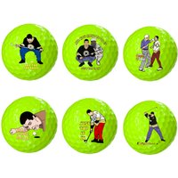 6 Pcs funny Golf Balls for Men Adult Humor Trick Novelty Golfer Gift Set for Dad Boyfriend Coworkers Unique Professional
