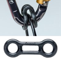 Plastic Carabiner Ropes Locking Tool Rigging Fixing Rock Climbing Rappel Abseil Gear, for Climbers, Cavers and Sport Rappelers