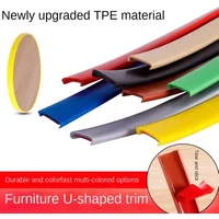 10m Adhesive U-molding Edge Banding Edgeband 9MM 12MM 14MM 15MM 16MM 18MM - 36MM White Beige Gray Black Red Blue Green Yellow