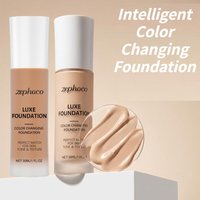 24H Long Lasting Self-Adjusting Foundation Ultra Lightweight Waterproof Evens Skin Tone Matte Finish Flawless Makeup Base