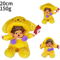 Disney20cm Monchhichis Transform Stitch Mickey Totoro Kiki Plush Toy Kawaii Stellalou Linabell Plushies Stuffed Doll Kids Gifts