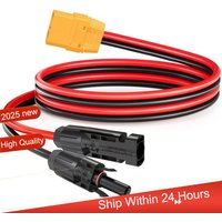 ~【A48T HOT】XT90 Female Solar Panel Connector Adapter 10AWG 1M Cable For Portable Power Station RC Battery Pack Drone RV Etc