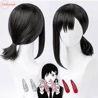High Quality Higashiyama Kobeni Cosplay Wig 38cm Short Black Pigtail Heat Resistant Synthetic Hair Anime Wigs + Wig Cap