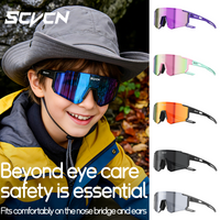 SCVCN Outdoor Girls Sports Sunglasses Hiking Kids Cycling Glasses Photochromic UV400 Boys Baseball Eyewear Running Sunglasses