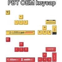12Keys Keyboard Keycap OEM Profile PBT Material Key Cap for Mx Switch Hot Swap Mechanical Keyboard Biochemical Keycaps