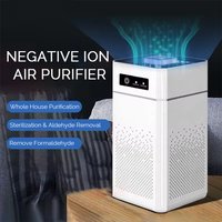 Portable Air Purifier Negative Ion Desktop Air Cleaner With HEPA Filter For Home Bedroom Office Car Toilet Smoke Odor Remover