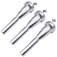 New Professional Trumpet Mouthpiece 3C 5C 7C, Gold & Silver Plated, Fine Craftsmanship for Advanced Players