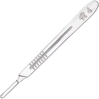 Stainless Steel Scalpel Handle #3 #4 Medical Dental Surgical Blade Holder Dissect Cutter For Oral Clinic Sign Craft DIY