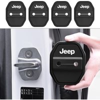 2/4pcs Silicone Car Door Lock Buckle Protector Cover For Jeep Grand Cherokee Wrangler JK Compass Renegade Patriot Liberty Rubico