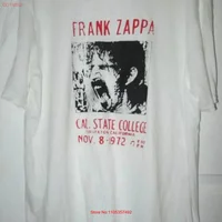Pre owned Distressed Shagged out Vintage '72 Gig Frank Zappa T Shirt Design vintage Washed Breathable Versatile Slightly Soft