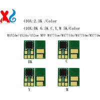 4PCS CF410A 410X CF410X Toner Cartridge Chip For HP Color LaserJet Pro M452dw 452dn 452nw MFP M477fnw M477fdn M477fdw M377dw 377