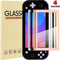 Colorful Screen Protector for Switch Lite Game Consol Premium Transparent HD Clear Tempered Glass Protector Anti-Scratch