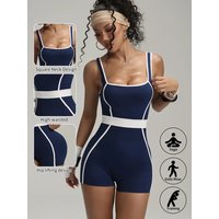 Women's Tracksuit Seamless Yoga Set Yoga Jumpsuits One Piece Workout Rompers Sportswear Gym Set Workout Clothes Women Bodysuit