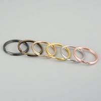 1Pack/lot Gold Black Metal Keychain Split Key Ring For Women Men DIY Accessories Jewelry Making Findings Wholesale