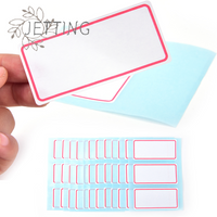 (SMTGDP11)12Sheets Blank Stickers 34*73mm Self Adhesive Label Blank Note Label Bar Sticky White Writable Name Stickers