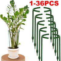 36PCS Plastic Plant Support Pile Frame Greenhouse Arrangement Semicircle Fixed Rod Indoor Flower Plant Vine Climbing Bracket