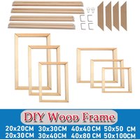 DIY Wood Frame Canvas painting Wooden poster Photo Frame 30x45cm 20x30cm Wooden Frame Living Room Wall Home Decor Picture Frame